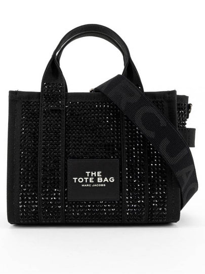 Crystal Canvas Small Tote Bag Black - MARC JACOBS - BALAAN 2