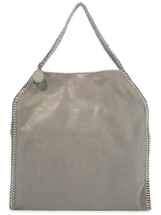 Grey Handbag With Diamond-Like Chain And Logo Charm On The Front In Ecoleather Woman - STELLA MCCARTNEY - BALAAN 1