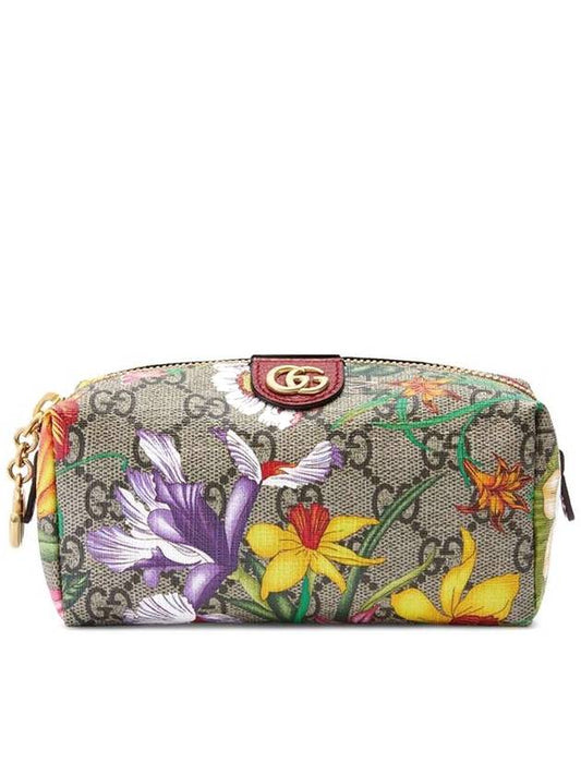 Ophidia GG Flora Cosmetic Case Pouch Bag - GUCCI - BALAAN.