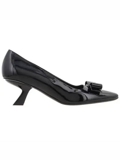 Vara Bow Leather Pumps Black - SALVATORE FERRAGAMO - BALAAN 2