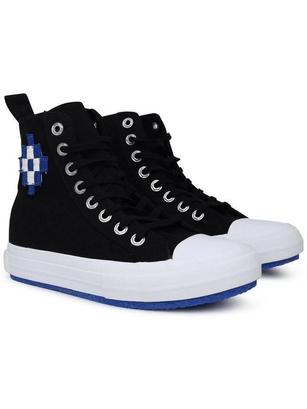 embroided logo high-top sneakers black - MARCELO BURLON - BALAAN 3