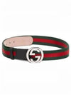 Interlocking G Buckle Web Belt Green - GUCCI - BALAAN 2