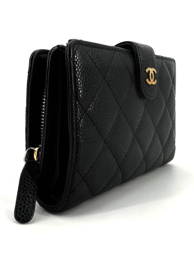 Caviar gold logo medium wallet - CHANEL - BALAAN 3