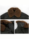 OW1101 LL095 BR507 Quilted Leather Shearling Collar Blouson Jacket - LEMAIRE - BALAAN 5