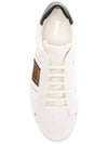 FF Logo Leather Low Top Sneakers White - FENDI - BALAAN 6