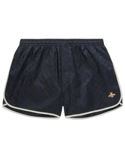 Monogram Nylon Swim Shorts Navy - GUCCI - BALAAN 2