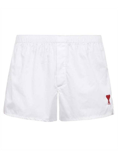 De Coeur Cotton Shorts White - AMI - BALAAN 1