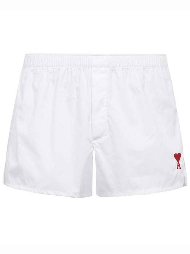 De Coeur Cotton Shorts White - AMI - BALAAN 1