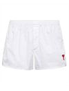 De Coeur Cotton Shorts White - AMI - BALAAN 1