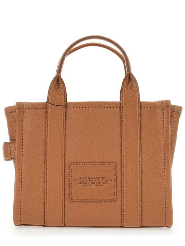 Small Leather Tote Bag Brown - MARC JACOBS - BALAAN 4