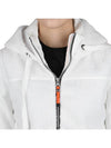 Women's Moegi Fleece Hooded Zip-Up Offwhite - PARAJUMPERS - 8