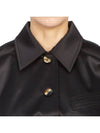 Double Satin Shorts Jacket Black - GANNI - BALAAN 10