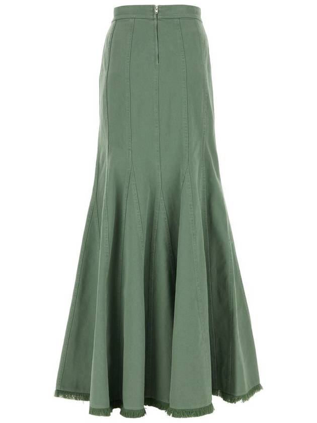 Trudy Denim Maxi ALine Skirt Green - MAX MARA - BALAAN 3