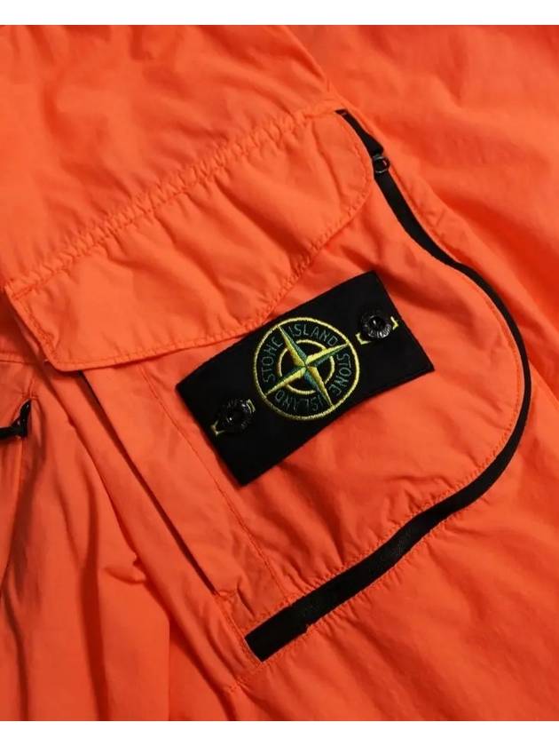 Men's Wappen Patch Naslan Watro Hoodie Jacket Orange - STONE ISLAND - BALAAN 6