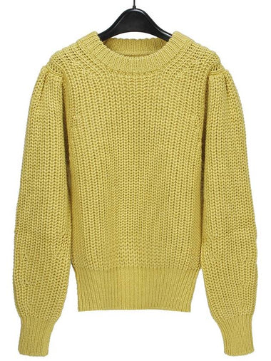 Isabel Marant PLEANE Sweater PU1066 075E 10YW YELLOW IMA216ye - ISABEL MARANT - BALAAN 1