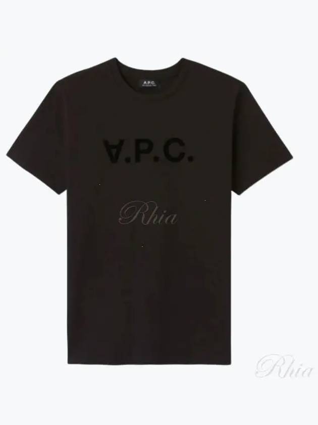 VPC Logo Organic Cotton Short Sleeve T-Shirt Black - A.P.C. - BALAAN 2