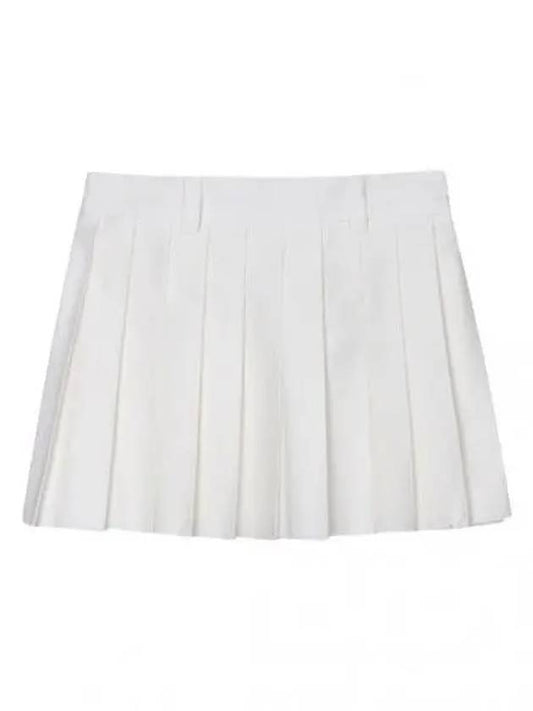Skirt Pleated Chino Mini Skirt - MIU MIU - BALAAN 1