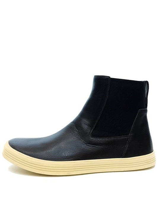 Men's MASTODON ELASTIC Chelsea Boots Black RU18F1865 LCW - RICK OWENS - BALAAN 1