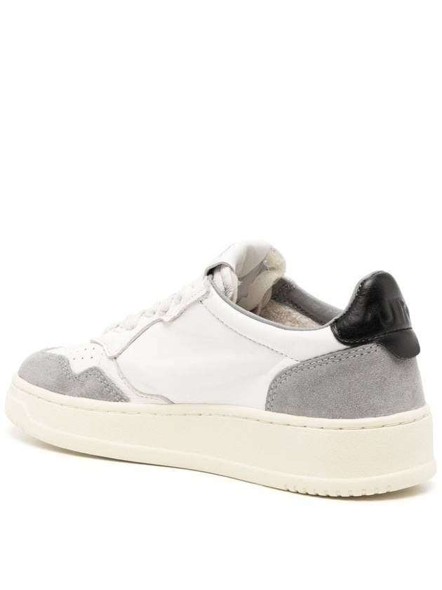 Medalist Leather Low Top Sneakers Grey - AUTRY - BALAAN 4