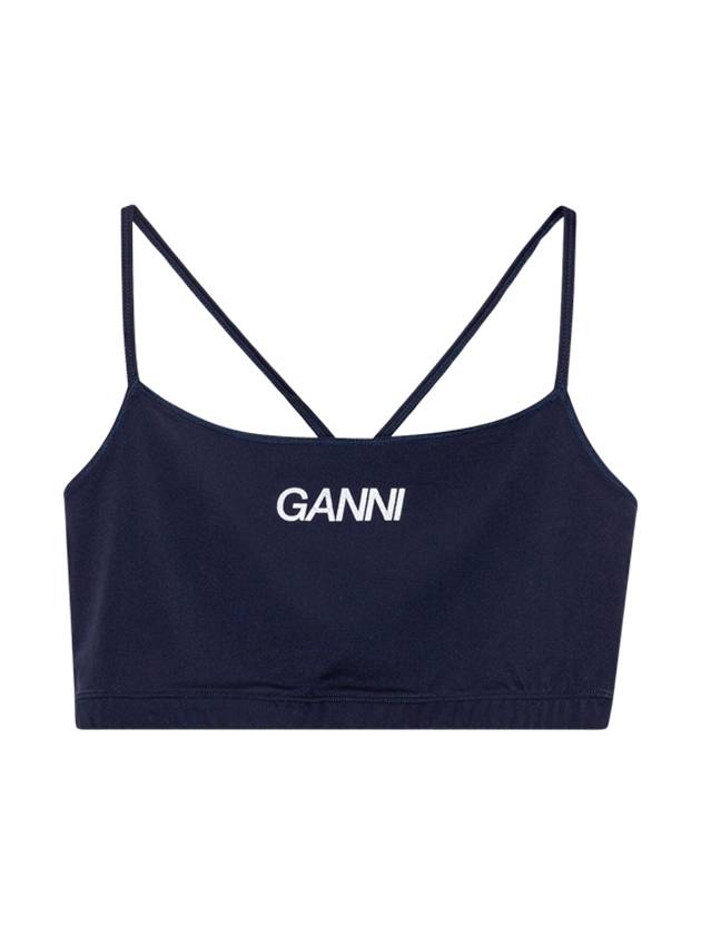 Active Strap Sleeveless Navy - GANNI - BALAAN 2