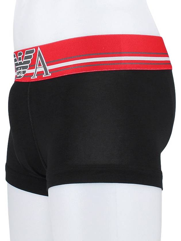 Stretch Boxer Trunk Briefs Black - EMPORIO ARMANI - BALAAN 4