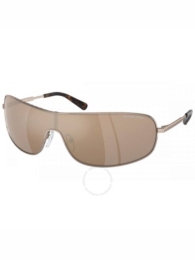 Michael Kors Aix Gold Mirror Shield Ladies Sunglasses MK1139 12137P 38 - MICHAEL KORS - BALAAN 1