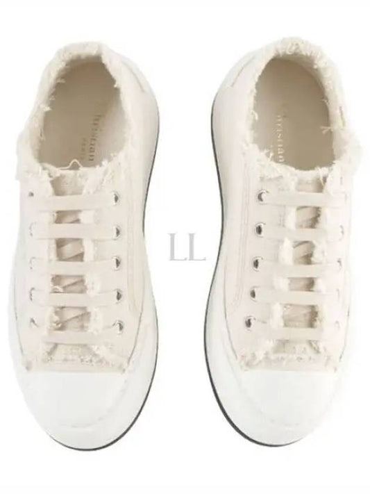 Walk'n Platform Cotton Canvas Low Top Sneakers Beige - DIOR - BALAAN 2
