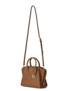 Women's Avril Small Satchel Leather Tote Bag Brown - MICHAEL KORS - BALAAN 5