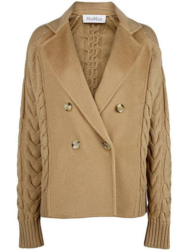 camel Michio double wool cashmere jacket MICIO 004 - MAX MARA - BALAAN 1