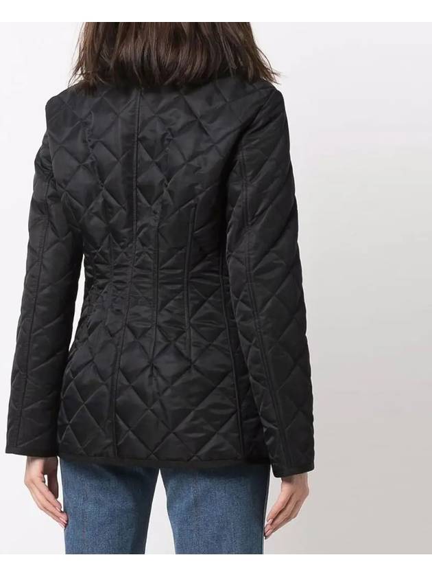 Corduroy Color Diamond Quilting Jacket Black - BURBERRY - BALAAN 5