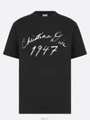 Handwritten Short Sleeve T-Shirt Black - DIOR - BALAAN 2