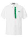 Bellera Logo Frill Collar Polo Shirt White - DUVETICA - BALAAN 3