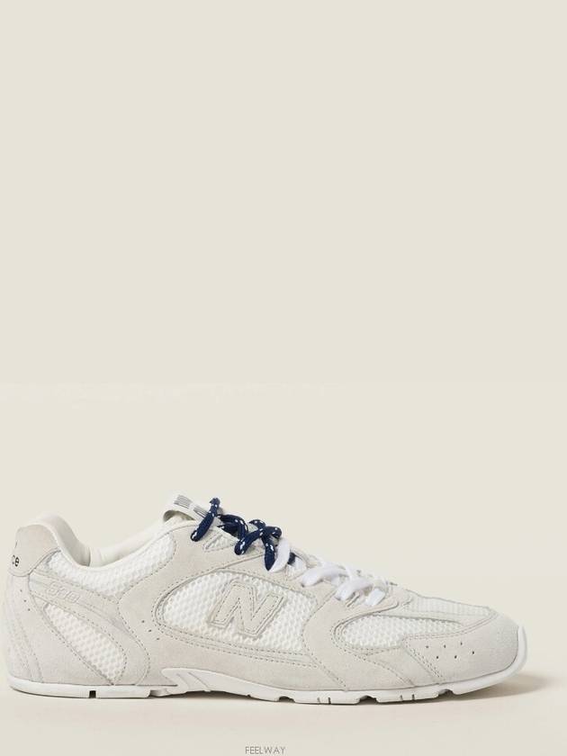 530 SL Suede Mesh Low Top Sneakers White - MIU MIU - BALAAN 3