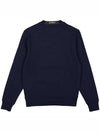 Men's Lens Wappen Diagonal Sweatshirt Navy - CP COMPANY - BALAAN 4