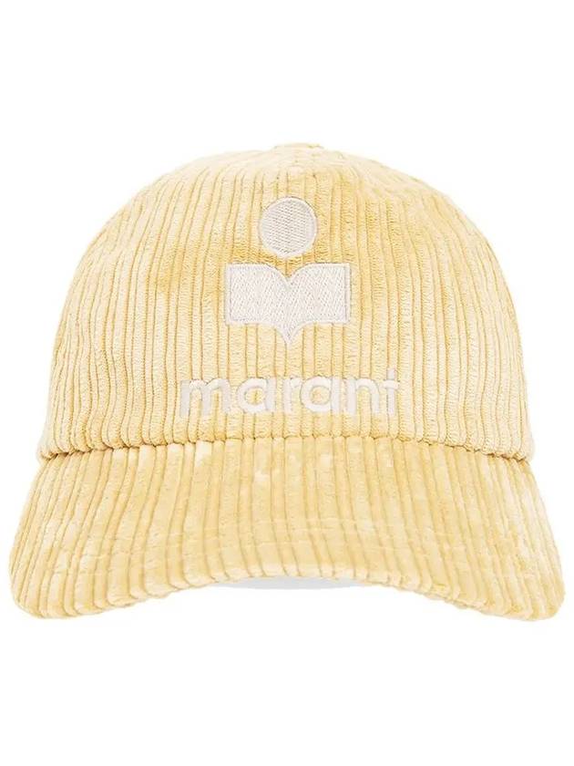 Tyron Corduroy Ball Cap Yellow - ISABEL MARANT - BALAAN 3