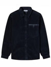 Logo Oversized Cotton Long Sleeve Shirt Navy - STONE ISLAND - BALAAN 2