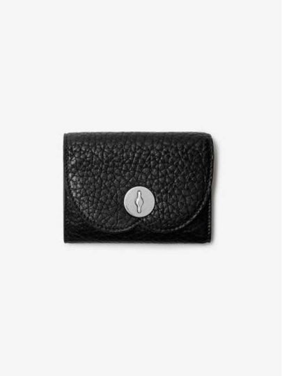 Leather Mini Half Wallet Black - BURBERRY - BALAAN 2