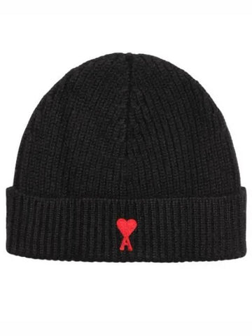 Red de Coeur Beanie - AMI - BALAAN 1