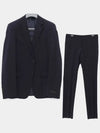 Light Stretch Wool Suit Navy - PRADA - BALAAN 3