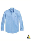 Embroidered Logo Long Sleeves Shirt Blue - POLO RALPH LAUREN - BALAAN 2