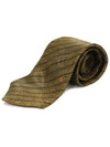 100 silk olive green striped pattern tie - DIOR - BALAAN 2