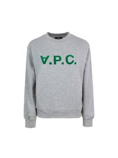 Elisa Logo Print Sweatshirt Grey - A.P.C. - BALAAN 1