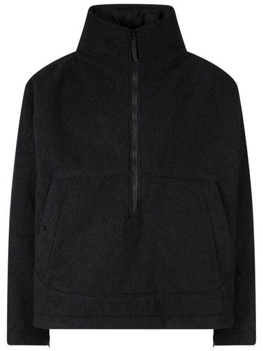 Logo Patch Pocket Anorak Black - STONE ISLAND - BALAAN 1