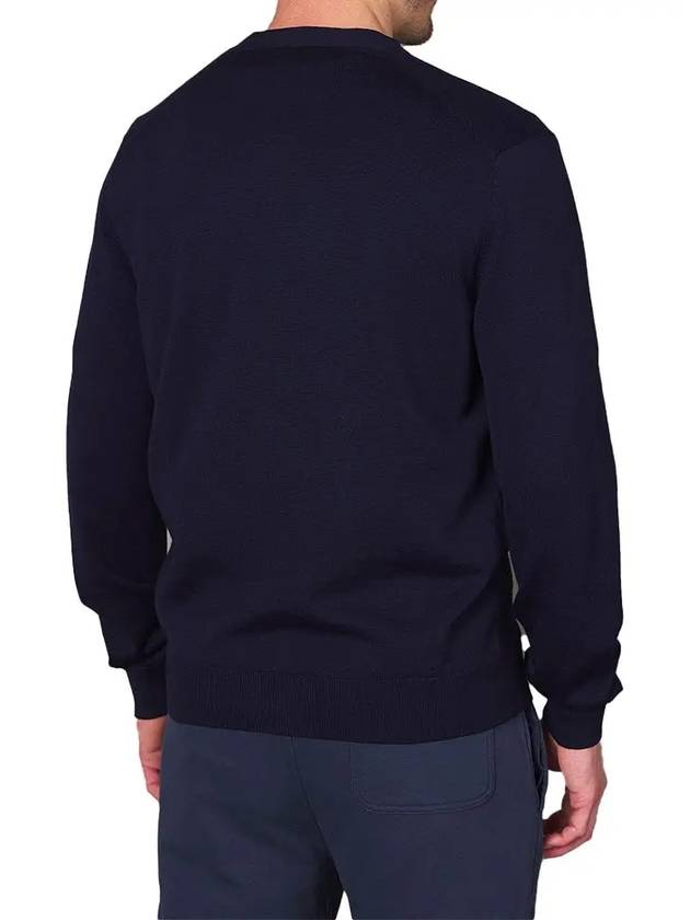 Bold Fox Head Patch Regular Cardigan Navy - MAISON KITSUNE - BALAAN 3