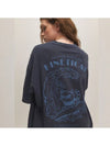 Surfing Cat Pigment Short Sleeve T Shirt Dark Blue - CPGN STUDIO - BALAAN 2