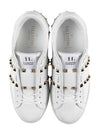 Men's Rockstud Untitled Low Top Sneakers White - VALENTINO - BALAAN 4