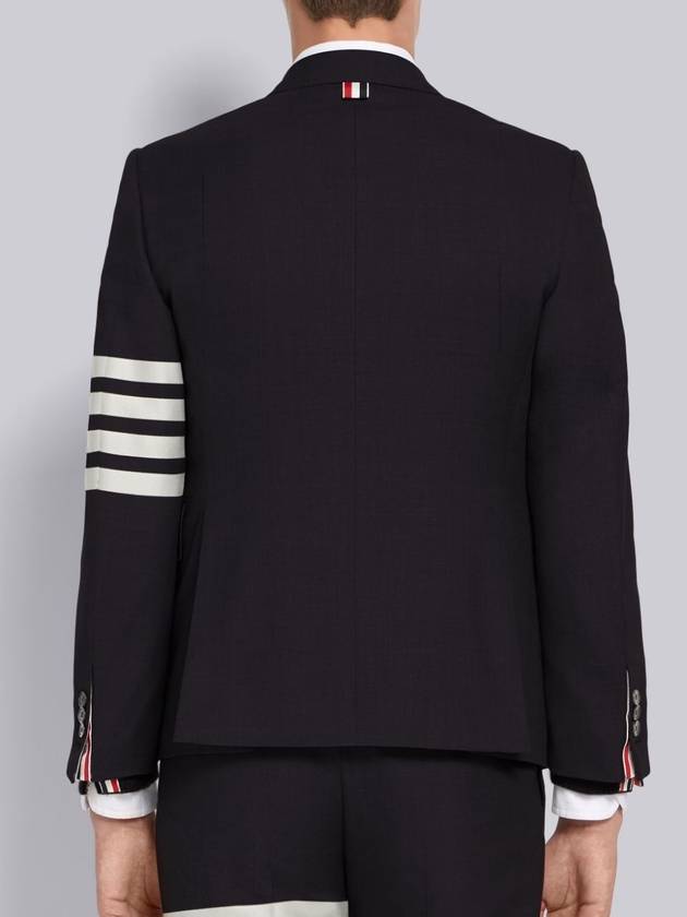 Plain Weave Suiting 4 Bar Classic Sport Jacket Jacket Navy - THOM BROWNE - BALAAN 5