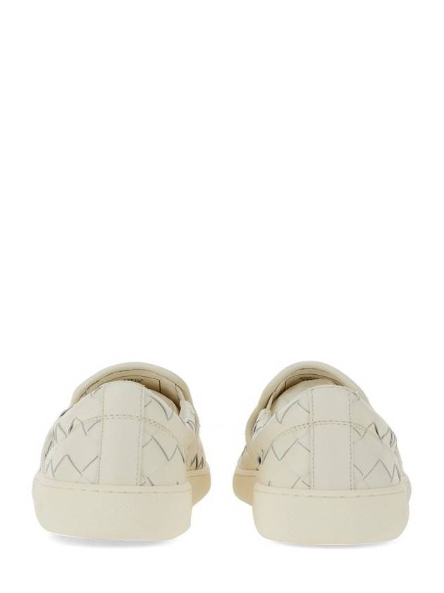 Sawyer Intrecciato Calfskin Slip-Ons White - BOTTEGA VENETA - BALAAN 4