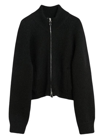 Ultra Zipper Funnel Knit Zip-Up Cardigan Black - OUR LEGACY - BALAAN 2