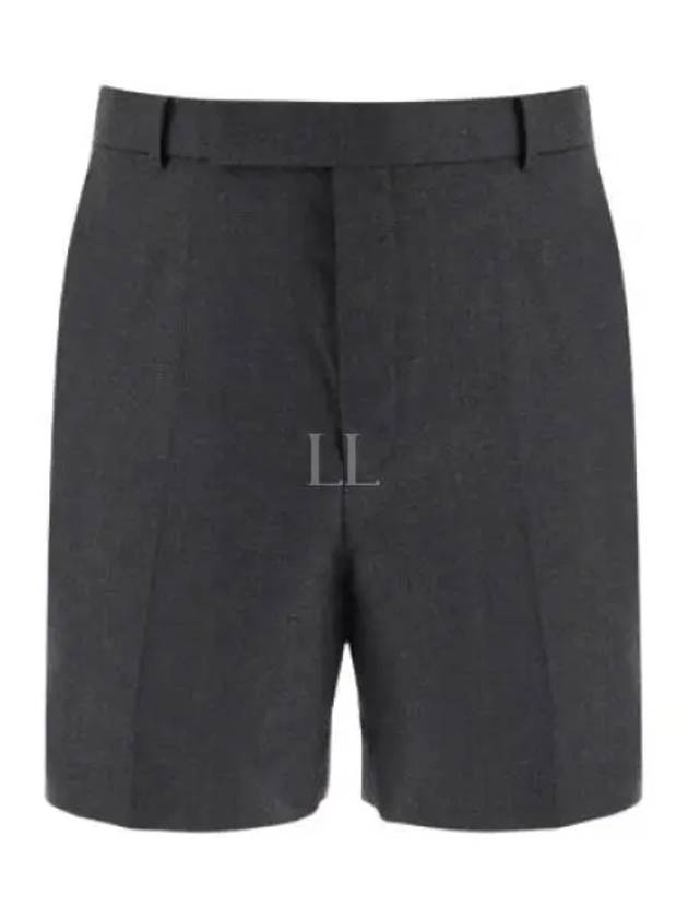 Twill Low Rise Color Mini Shorts Dark Grey - THOM BROWNE - BALAAN 2